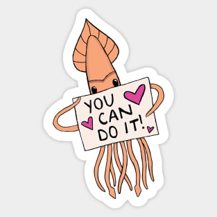 Supportive Squid Sticker